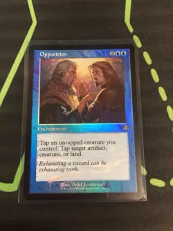 MTG Magic The Gathering Opposition Foil DMR Rare Blue Retro Frame Enchantment - Image 1