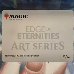 #51 Mirrorpool ART SERIES GOLD STAMPED SIGNATURE Edge of Eternities MTG Card - Image 2