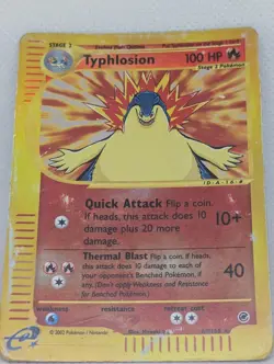 Typhlosion 064/165 Expedition Base Set Reverse Holo Rare Pokemon TCG Nintendo - Image 3