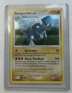 Pokemon TCG Rampardos 33/123 Mysterious Treasures LP Cosmos Holo 2007 - Image 1