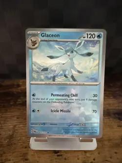 Glaceon Poke Ball Reverse Holo 025/131 Prismatic Evolutions English Pokemon TCG - Image 1