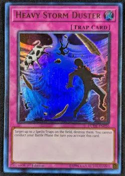 Heavy Storm Duster 1996 1st Edition Ultra Rare Holo Yugioh DUDE-EN050 (NM) - Image 1
