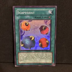 YUGIOH SCAPEGOAT SUPER RARE SDJ-041 - MP - Image 1