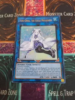 Yugioh Yuki-Onna, the Icicle Mayakashi MAMA-EN014 Ultra Rare 1st Edition NM - Image 1