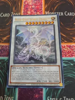 Yugioh Blue-Eyes Spirit Dragon RA02-EN030 Ultra Rare 1st Edition Near Mint - Image 1