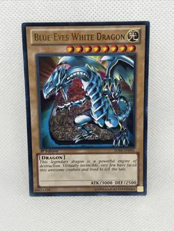 Blue-Eyes White Dragon 1996 1st Edition Ultra Rare Holo Yugioh SDBE-EN001 (NM) - Image 1