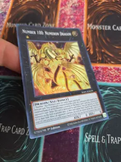 Yugioh Number 100: Numeron Dragon RA01-EN039 Super Rare 1st Edition Near Mint - Image 2