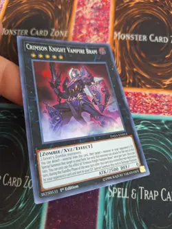 Yugioh Crimson Knight Vampire Bram DASA-EN013 Super Rare 1st Edition Near Mint - Image 2