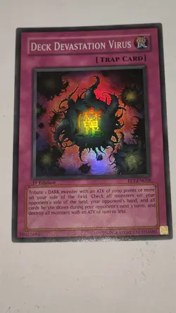 Deck Devastation Virus FET-EN058 1st Edition Yugioh Yu-Gi-Oh! LP - Image 1