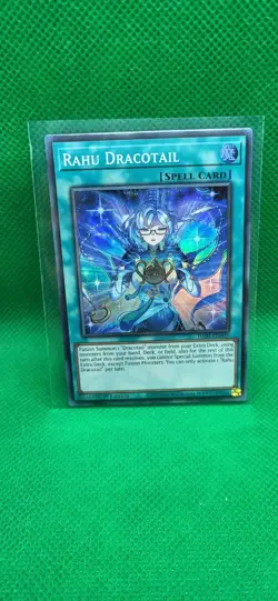 Rahu Dracotail- JUSH-EN009 -YuGiOh TGC -Justice Hunters - NM/M - Image 2
