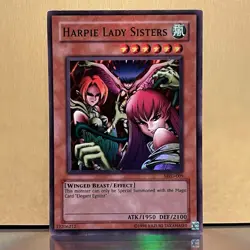 YuGiOh • Harpie Lady Sisters • MRD-009 • Holo Super Rare Unlimited • LP - Image 1