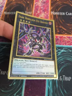 Yugioh Dark Rebellion Xyz Dragon MAGO-EN032 Premium Gold Rare 1st Edition NM - Image 2