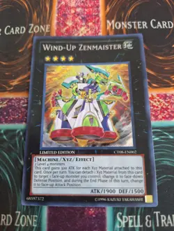 Yugioh Wind-Up Zenmaister CT08-EN002 Secret Rare Limited Near Mint - Image 1