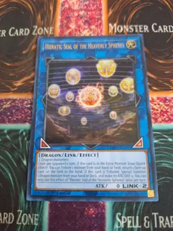 Yugioh Hieratic Seal of the Heavenly Spheres RA02-EN039 Ultra Rare 1st Ed NM - Image 1