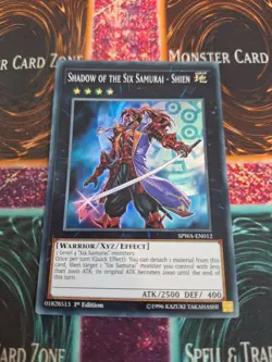 Yugioh Shadow of the Six Samurai - Shien SPWA-EN012 Super Rare 1st Edition NM - Image 1
