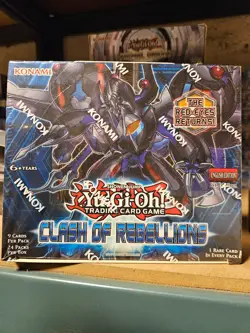 YuGiOh Clash Of Rebellions 1st Edition booster box, NEW SEALED ENGLISH - Image 1