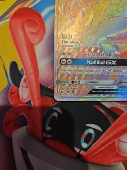 Pokemon TCG Tauros GX Full Art Holo Rainbow Rare Card Sun & Moon 156/149 - Image 4