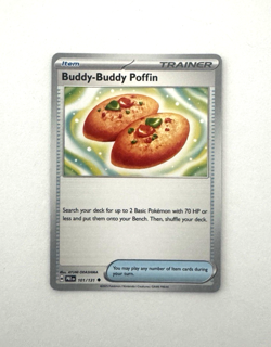 Buddy-Buddy Poffin 101/131 Sv: Prismatic Evolutions - NM - Pokemon TCG Card 2025 - Image 1