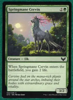 Springmane Cervin - Strixhaven: School Of Mages STX #144 - Magic MTG Card - Image 1