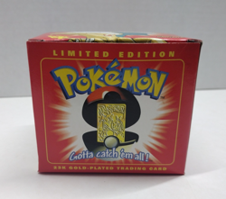 Charizard Pokemon 23K Gold Plated Trading Card 1999 Burger King Pokeball - Image 2