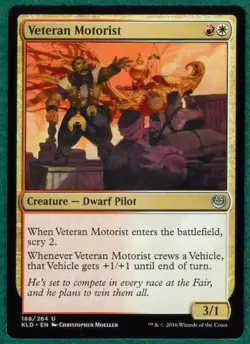 Veteran Motorist - Kaladesh KLD #188 - Magic: The Gathering MTG Card - Image 1