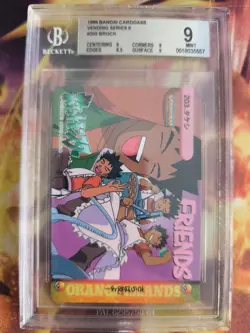 Pokemon Card Japanese Carddass Vending Anime BGS Beckett 9 Brock #203 - Image 2