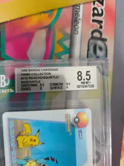 Pokemon Card Japanese Carddass Vending Anime BGS Beckett 8.5 Squirtle Wartortle - Image 4