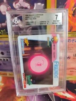 Pokemon Card Japanese Carddass Vending Anime BGS Beckett 7 Mew # Movie 16 - Image 1