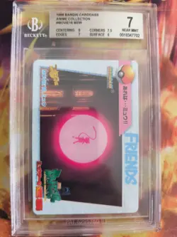 Pokemon Card Japanese Carddass Vending Anime BGS Beckett 7 Mew # Movie 16 - Image 2