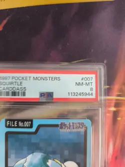 Pokemon Card Schiggy Squirtle Pocket Monsters Carddass 1997 Japanese PSA 8 - Image 4