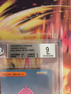 Pokemon Card Japanese Carddass Vending Anime BGS Beckett 9 Togepi Rhyhorn Misty - Image 4