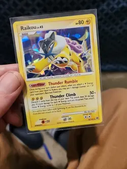 Pokemon Raikou Holo Card Shining Darkness DPBP #293 Near Mint - Image 1
