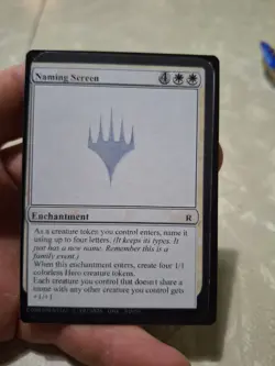 Gen Con 2024 Unknown Playtest Card Naming Screen - Image 1