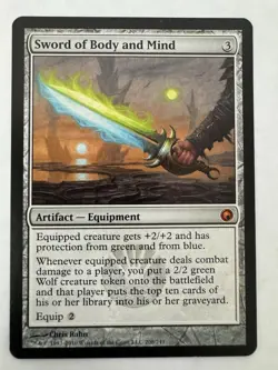 Sword of Body and Mind MTG Scars of Mirrodin LP - Image 1