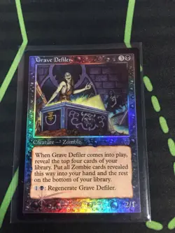 MTG Magic The Gathering Grave Defiler LP Foil Apocalypse Black Zombie Commander - Image 1