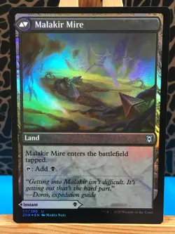 MTG - Malakir Rebirth. Zendikar Rising. Foil - UnCommon - Black Instant / Land. - Image 2