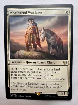 Weathered Wayfarer #183 (NM) Lord of the Rings LTC Magic MTG - Image 1