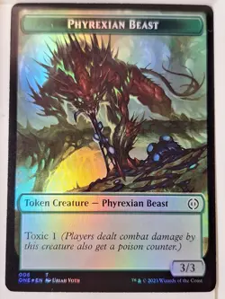 Phyrexian Mite/Phyrexian Beast - Foil Token - Magic the Gathering MTG Nice! - Image 2