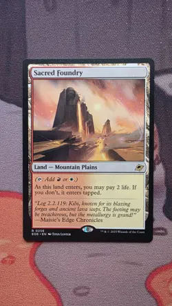 Sacred Foundry 256 Edge of Eternities Regular Magic The Gathering MTG - Image 1