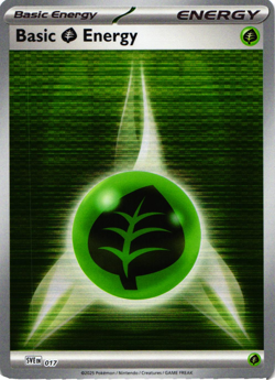 Pokemon TCG Grass Basic Energy 017 SV:White Flare Holo NM - Image 1