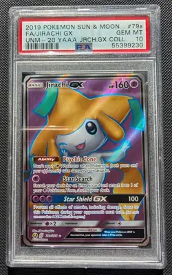 Jirachi GX FA #79a PSA 10 2019 Pokemon S&M Black Star Promo BSP - Image 1