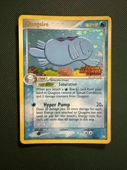 Pokemon Quagsire 26/109 EX Team Rocket Returns Stamped Reverse Holofoil Rare LP - Image 1