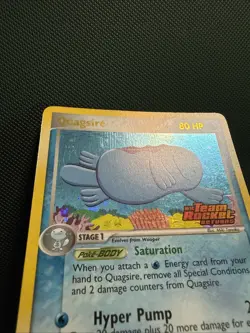 Pokemon Quagsire 26/109 EX Team Rocket Returns Stamped Reverse Holofoil Rare LP - Image 2