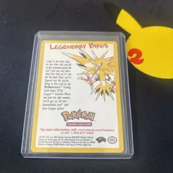 Black Star Promo Zapdos 23 Vintage WOTC Pokemon V6 - Image 2