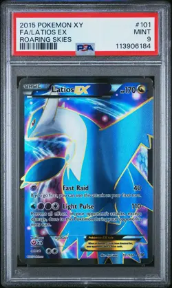 2015 POKEMON XY ROARING SKIES LATIOS EX #101 ULTRA RARE PSA 9 MINT #113906184 - Image 1