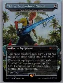 Secret Lair Tidus’s Brotherhood Sword Final Fantasy Rainbow Foil MTG 1867 Mythic - Image 2
