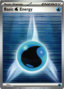 Pokemon TCG Water Basic Energy 0019 White Flare Holo NM - Image 1