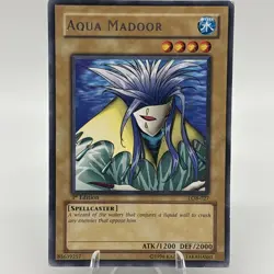Aqua Madoor - LOB-027 - Rare - 1st Edition 2002 YuGiOh Asian English VLP - Image 1