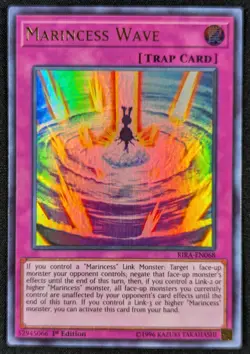 Marincess Wave 1996 1st Edition Ultra Rare Holo Yugioh Card RIRA-EN068 (NM) - Image 1