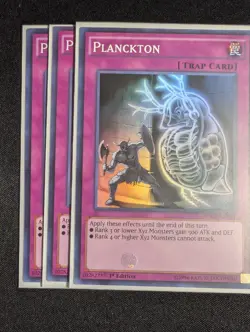 Yugioh - 3x Planckton WSUP-EN039 1st Edition Super Rare NM - Image 1